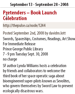Pretenders Launch in Sep 2008 issue of The Pulse