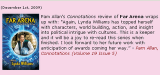 Pam Allen review of Far Arena by Lynda Williams in Connotations