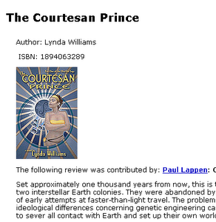 2006 Review by Paul Lappen of Okal Rel saga, Part 1 Courtesan Prince by Lynda Williams