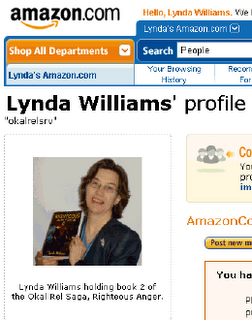 Author Lynda Williams starts profile on Amazon