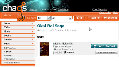 Part 2 Righteous Anger of Okal Rel Saga is an import