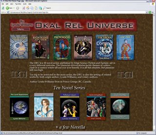 Home page design for Okal Rel site by Angela Lott May 09 done for a high school project