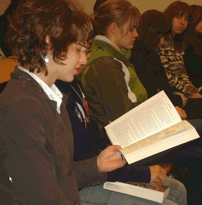 Nov 29, 2007 Student reads from Okal Rel saga at Quantum Leaps in Terrace, B.C.