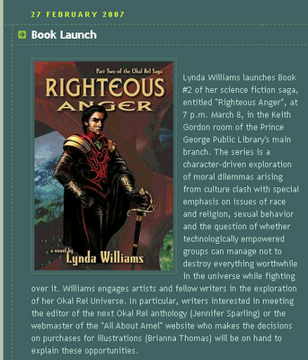 Righteous Anger launch on Robert Budde's Culture Mill