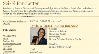 Lynda Williams interviewed on Sci-Fi Fan Letter by Jessica Strider about her Okal Rel series